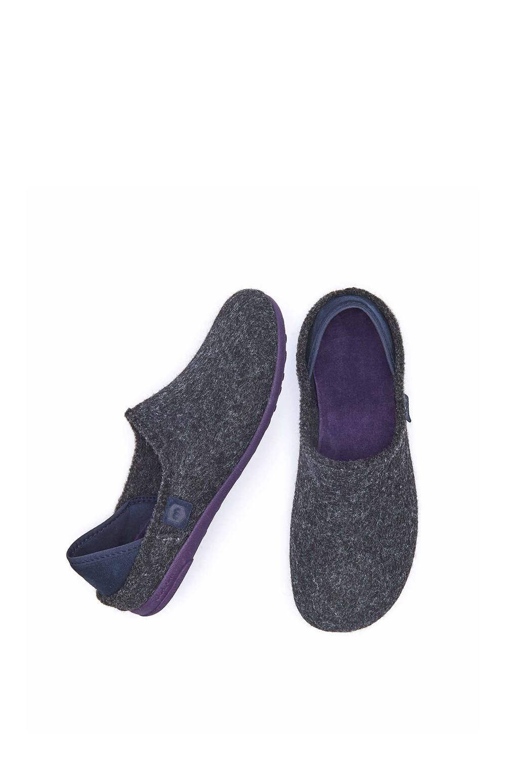 Moshulu Moshulu Men's 'Matmi' Felt Slippers in Grey - 2