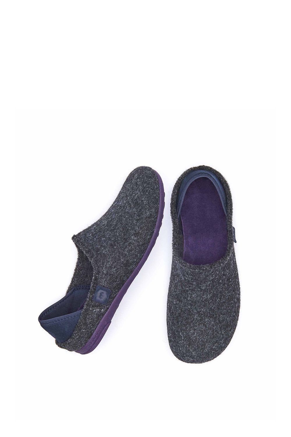Moshulu Moshulu Men's 'Matmi' Felt Slippers in Grey - 3
