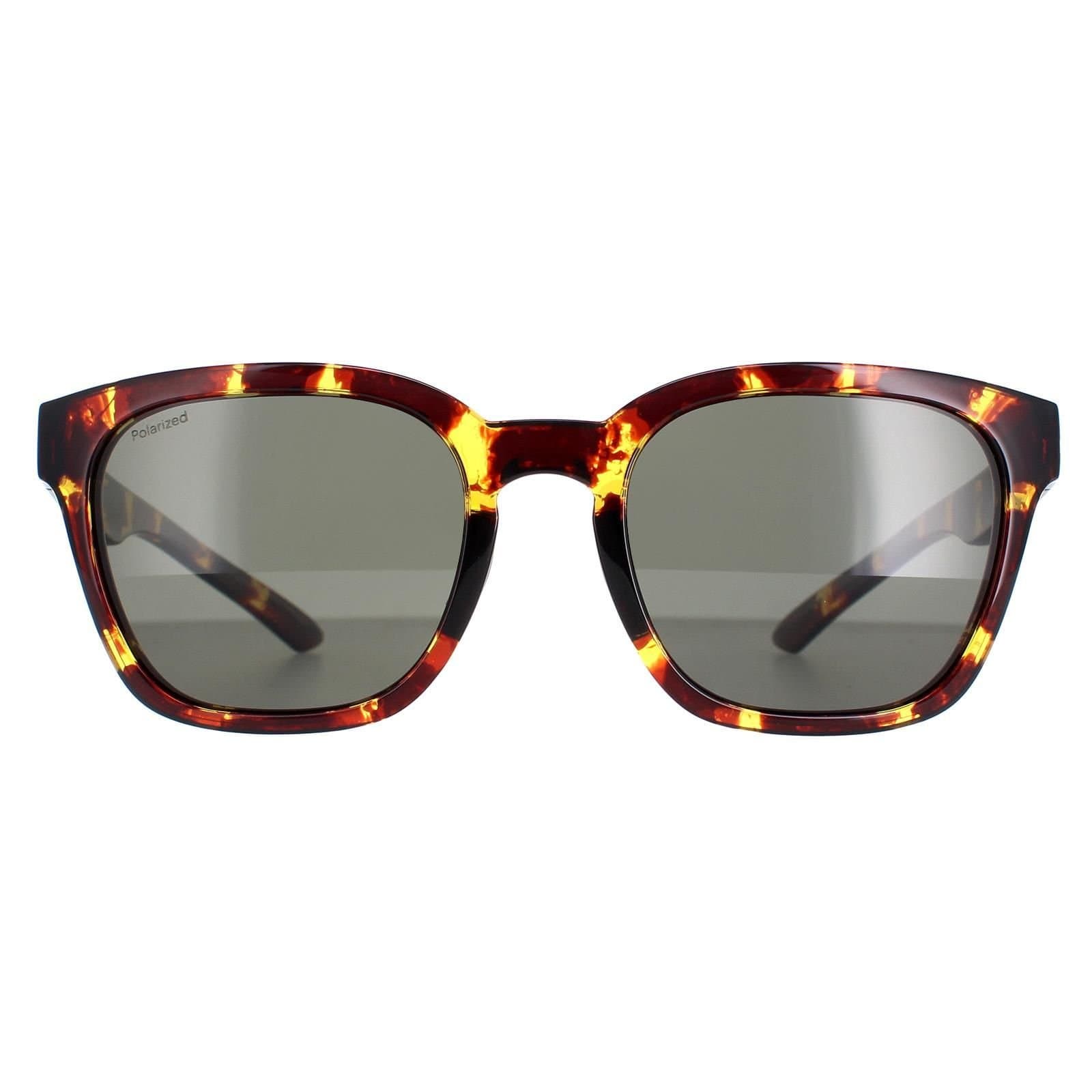 Smith Smith Men's Square Tortoise Green Polarized Founder Slim in Brown