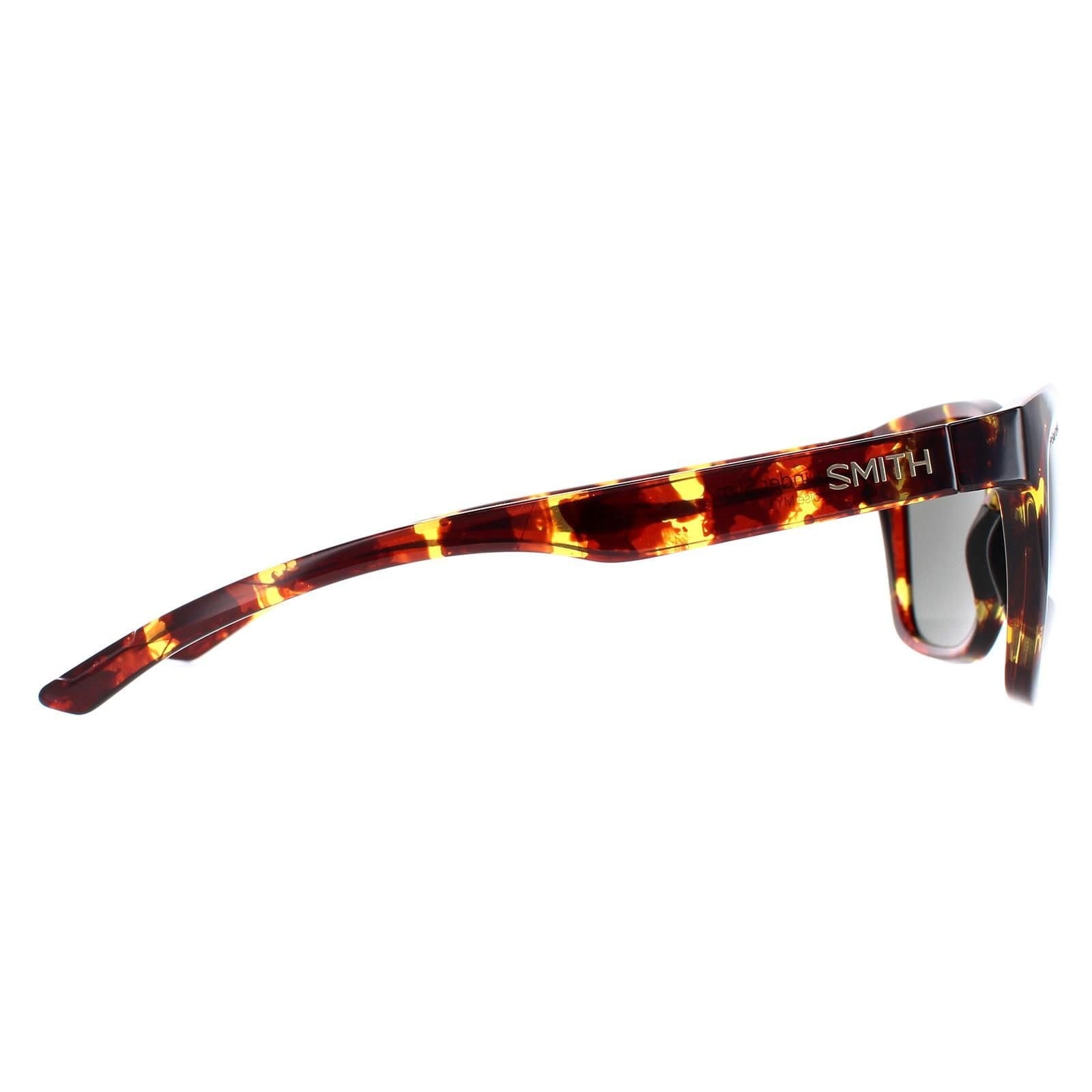 Smith Smith Men's Square Tortoise Green Polarized Founder Slim in Brown - 4