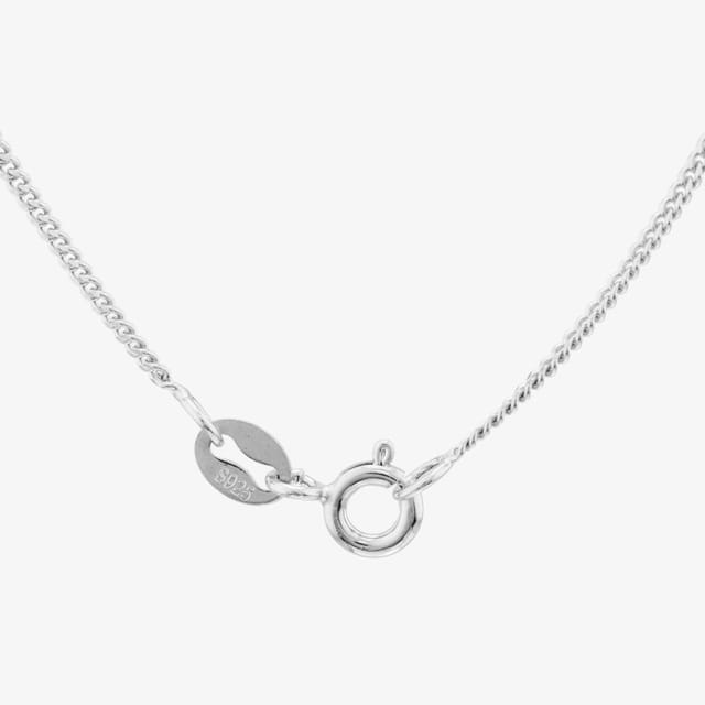 T.H.Baker T.H.Baker Women's Sterling Silver Red Cubic Zirconia Circle Pendant Necklace S6674 - 2