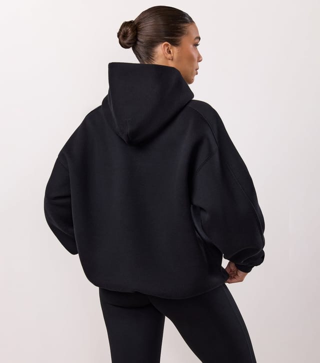 Gym King Women's Women's Black Inspire Oversized Hoodie Gym King New Look - 3