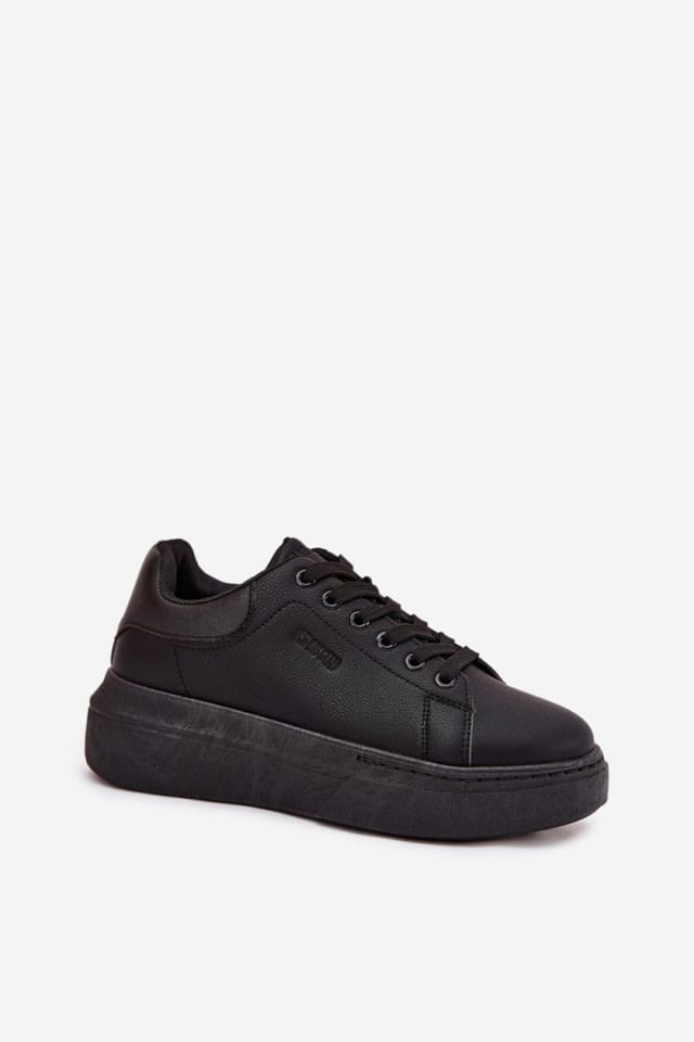 Love Lace Love Lace Women's Big Star Platform Sneakers in Comfort in Black - 2