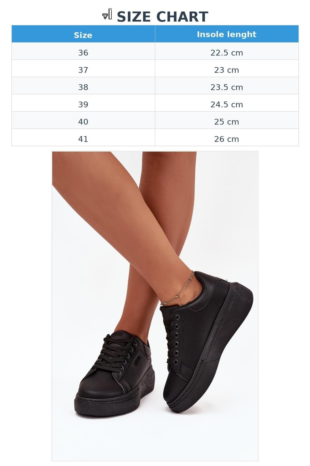 Love Lace Love Lace Women's Big Star Platform Sneakers in Comfort in Black - 4