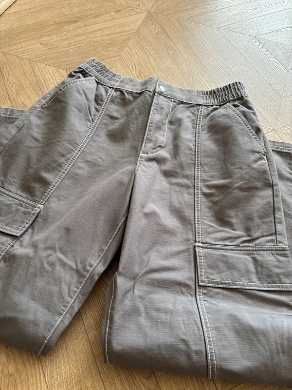 ASOS ASOS design grey cargo pants