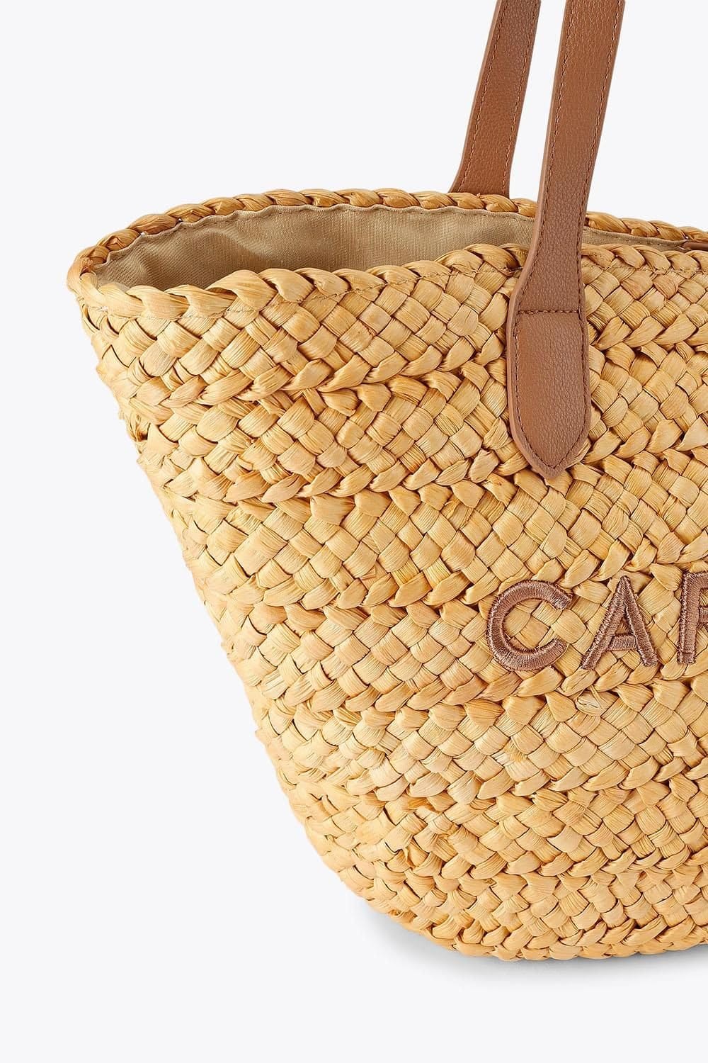 Carvela Carvela Women's 'Nicola Straw Basket' Bag in Tan - 4