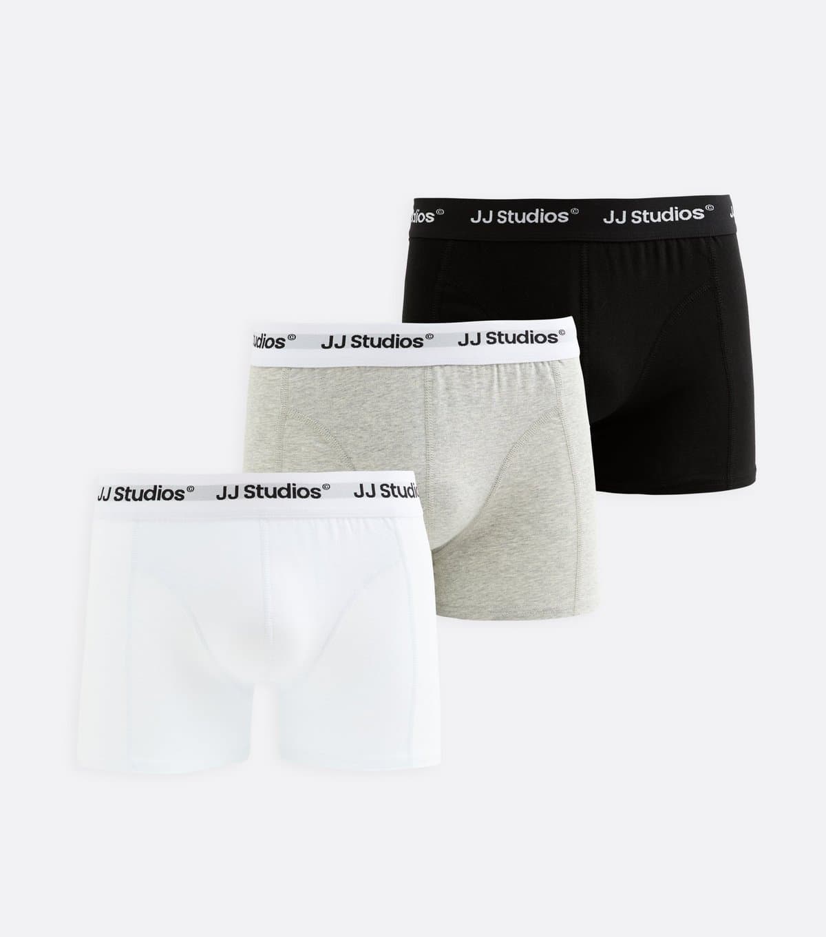 jack & jones Men's White Pack of 3 Logo Waistband Boxers Jack & Jones New Look