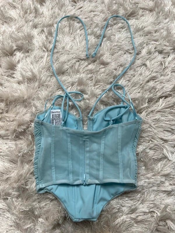 Bershka Bershka - Strappy tulle bustier top XS