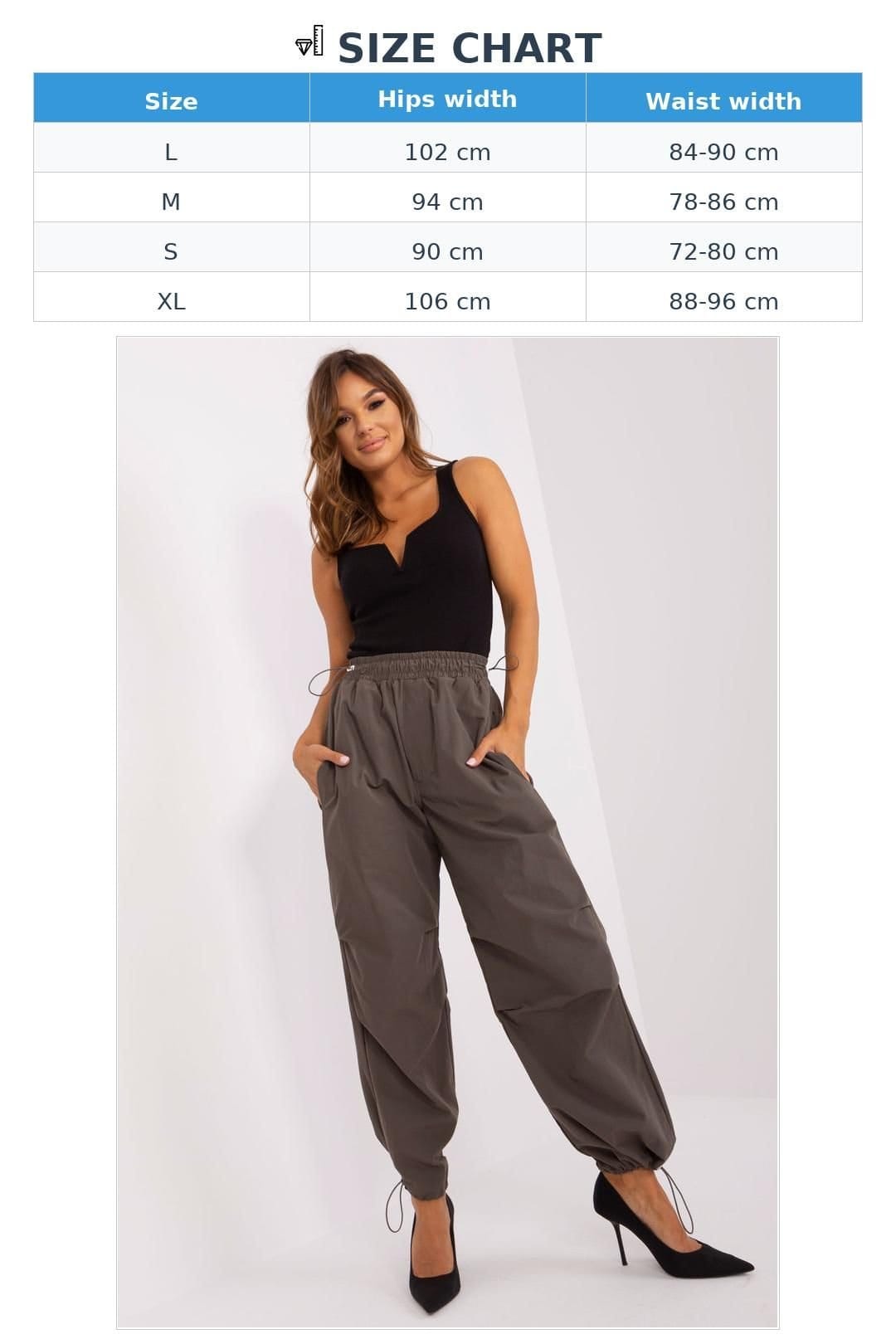 Love Lace Love Lace Women's Parachute Loose Leg Pants Drawstring Pockets in Dark Grey - 4