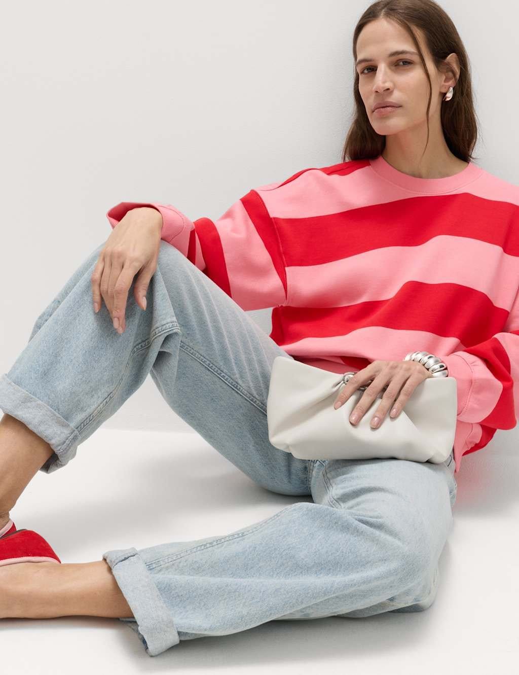 M&S Pink Mix Cotton Sweatshirt