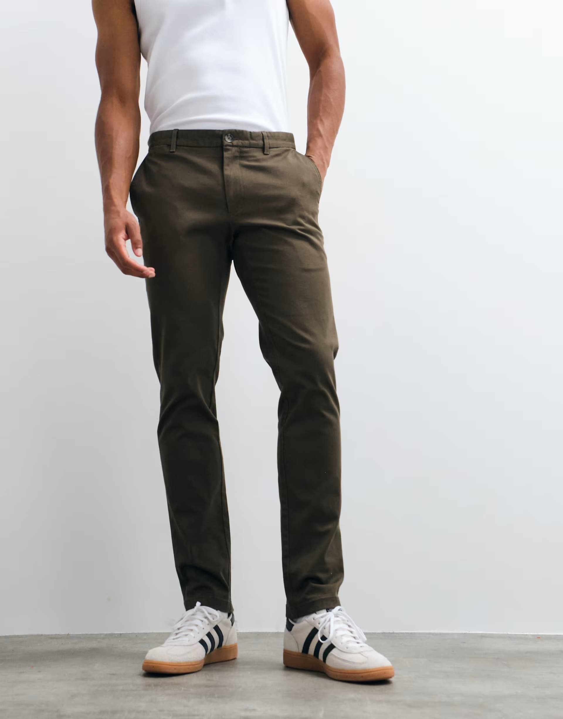 ASOS Mango chino in khaki