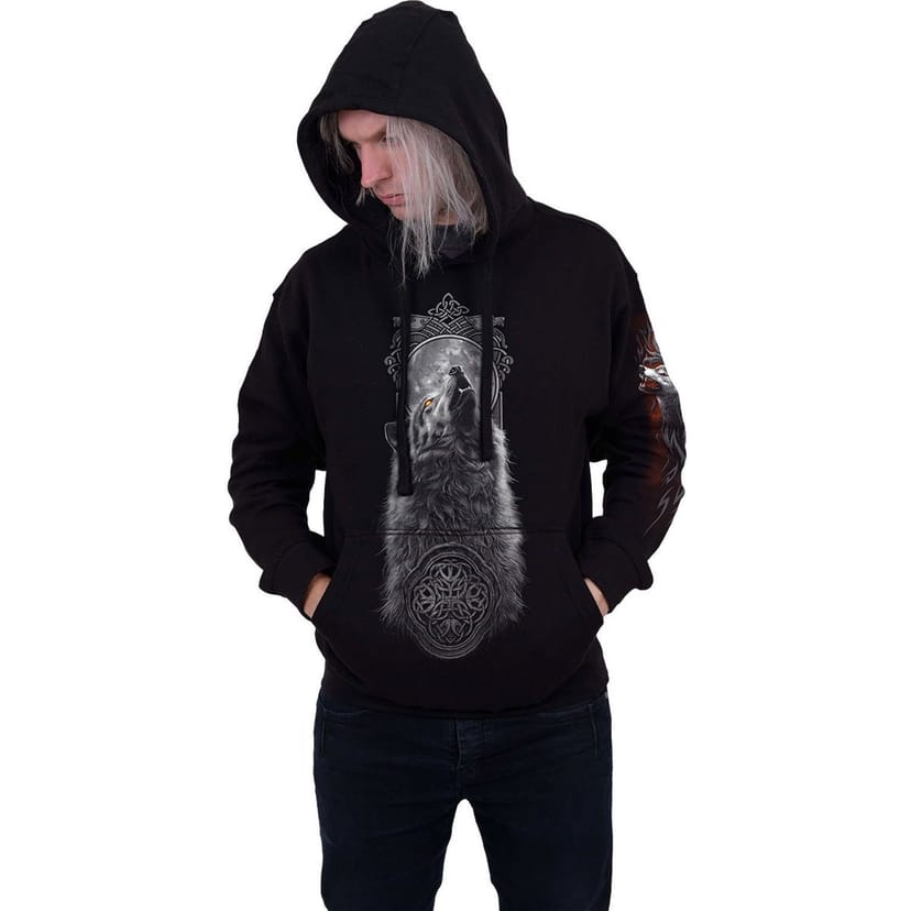 Spiral Direct Spiral Direct Men's Darkest Fear Back Print Pullover Hoodie in Black - 1