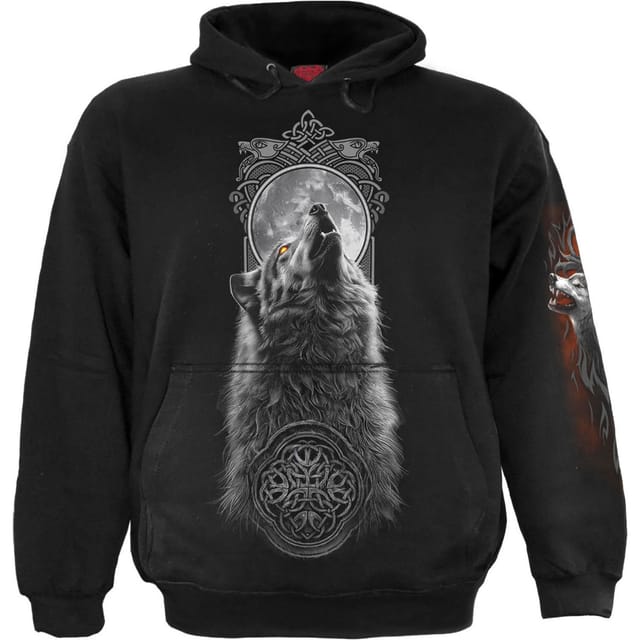Spiral Direct Spiral Direct Men's Darkest Fear Back Print Pullover Hoodie in Black - 2