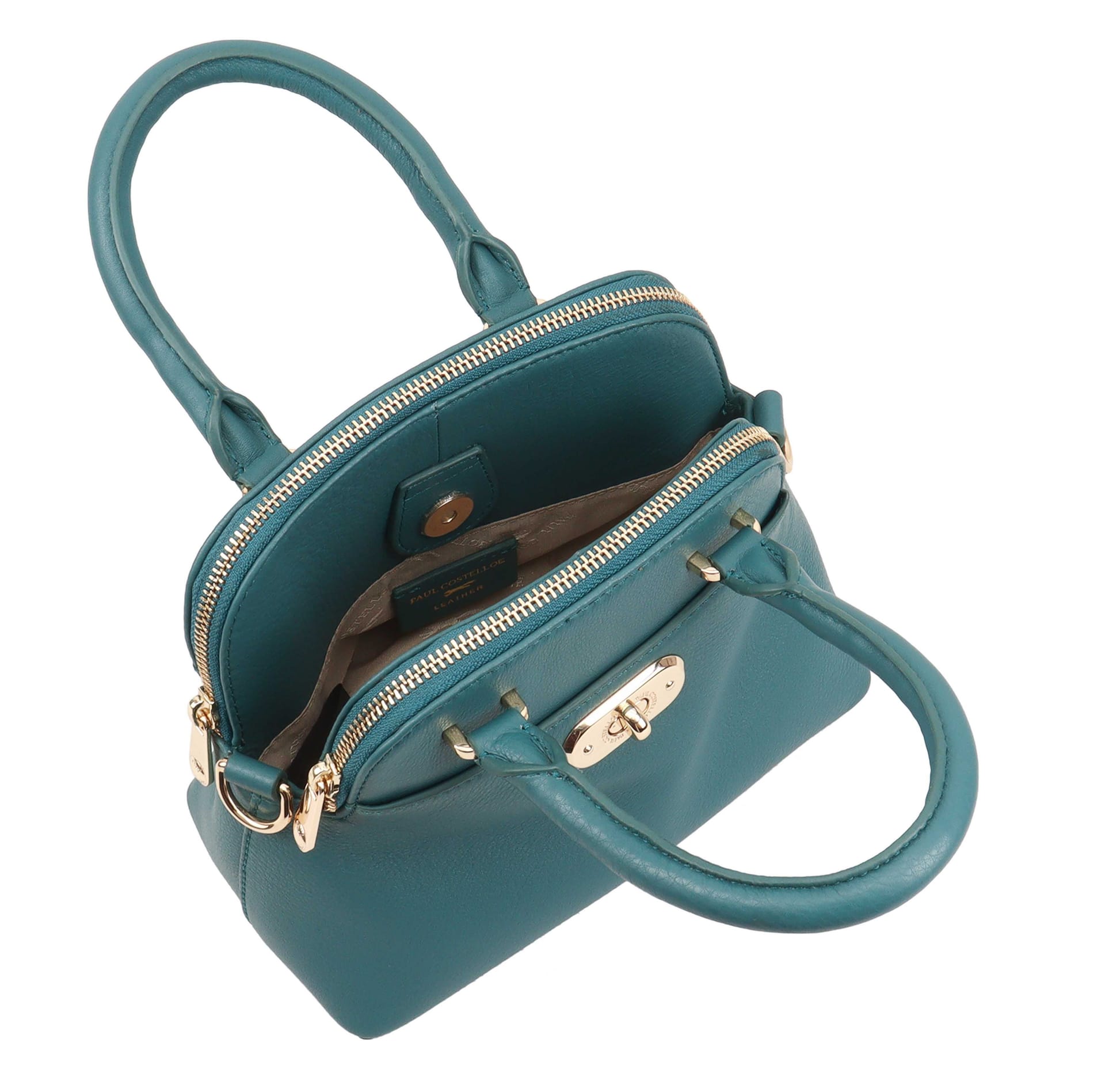 Paul Costelloe Paul Costelloe Women's Boina Leather Multi Way Bag in Teal - 4