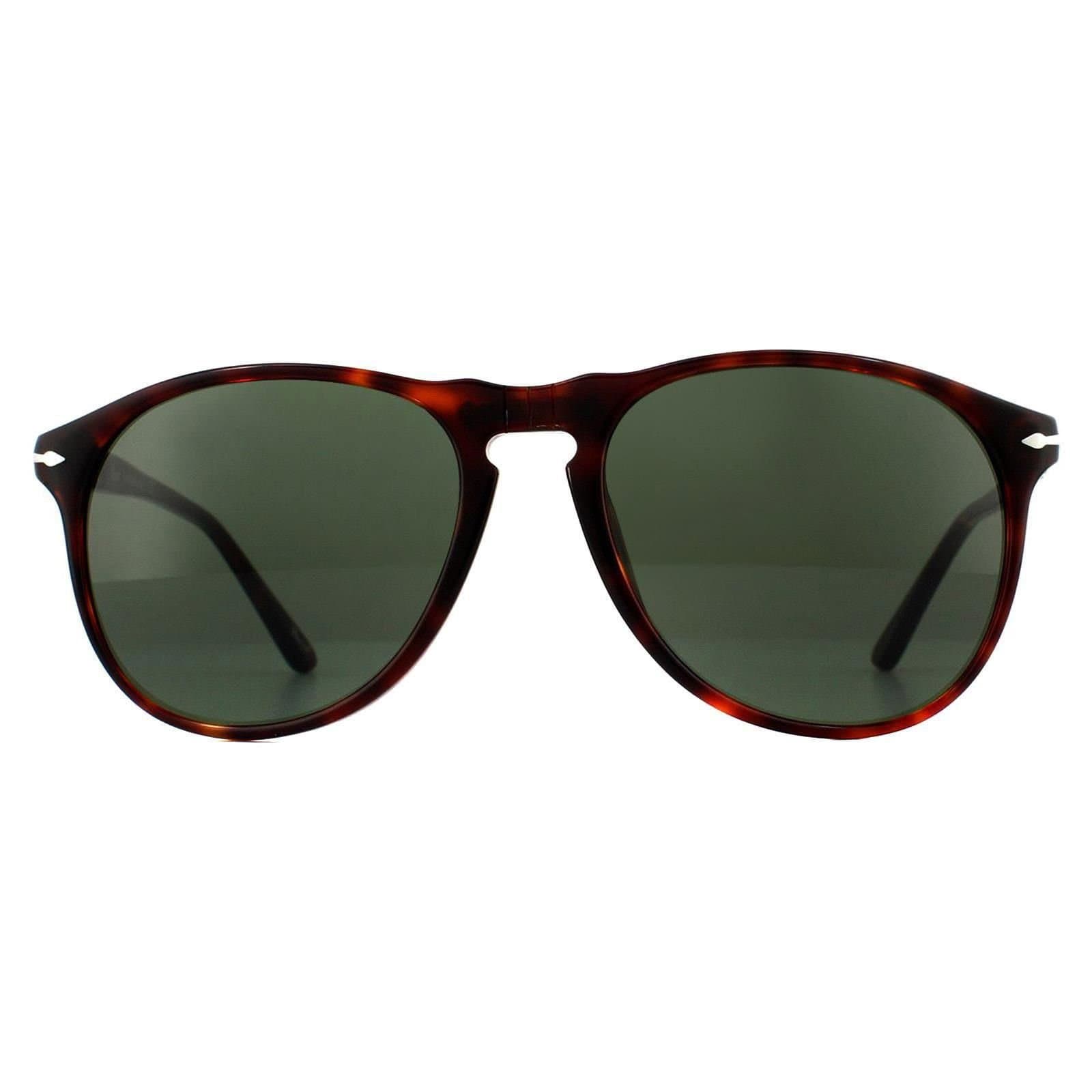 Persol Persol Men's Round Havana Grey Sunglasses in Brown