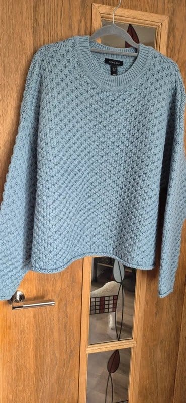 New Look Light Blue Crochet Jumper