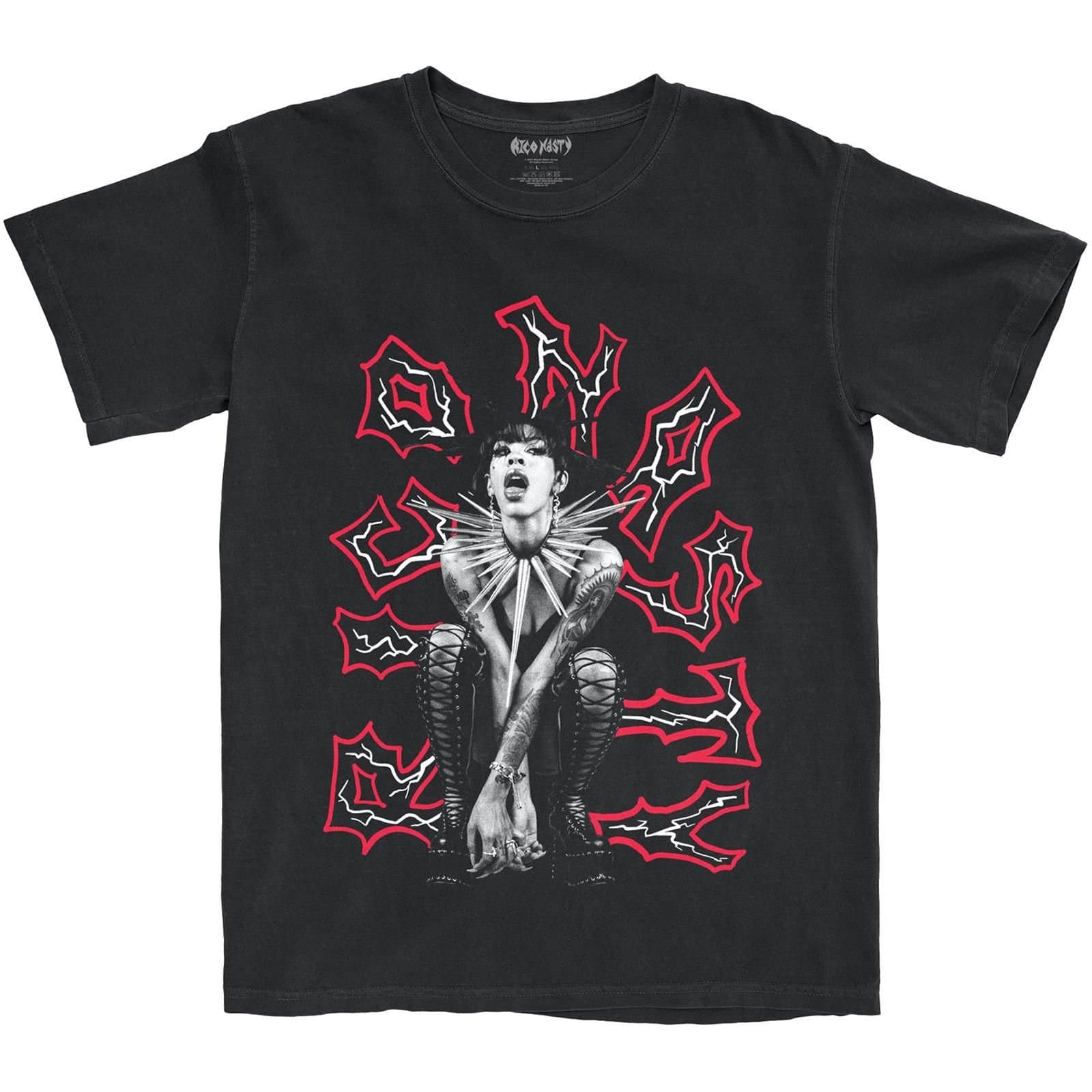 Rico Nasty Rico Nasty Men's Punk Cotton T-Shirt in Black