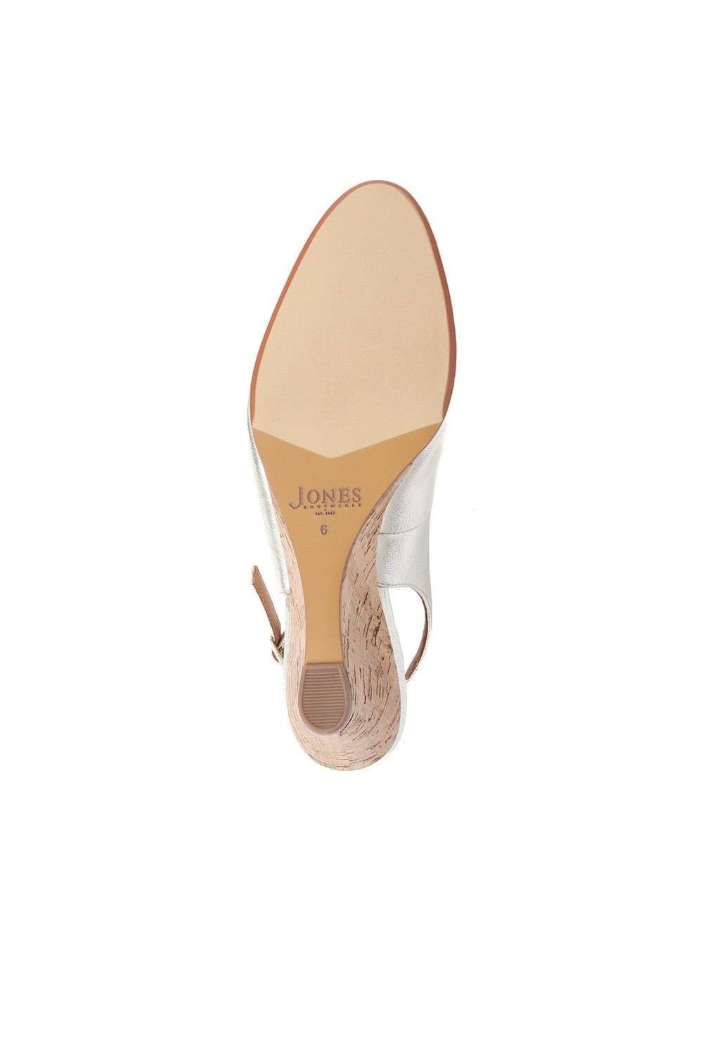 Jones Bootmaker Jones Bootmaker Women's Zahra Leather Wedges in Gold - 4