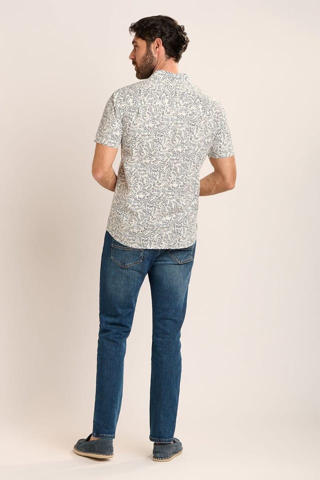 Brakeburn Brakeburn Men's MAPPLETON SHIRT in Cream - 2