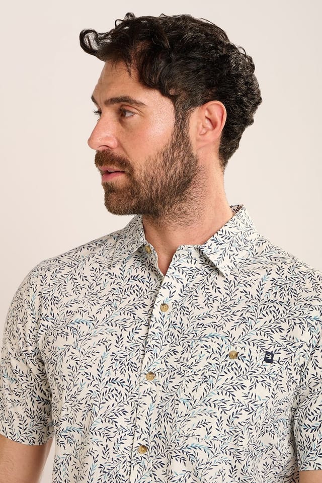 Brakeburn Brakeburn Men's MAPPLETON SHIRT in Cream - 3