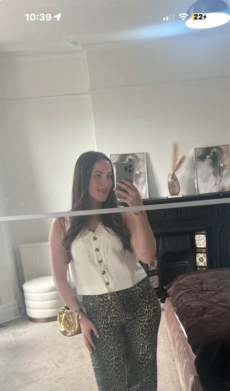New Look Cream Linen Waistcoat