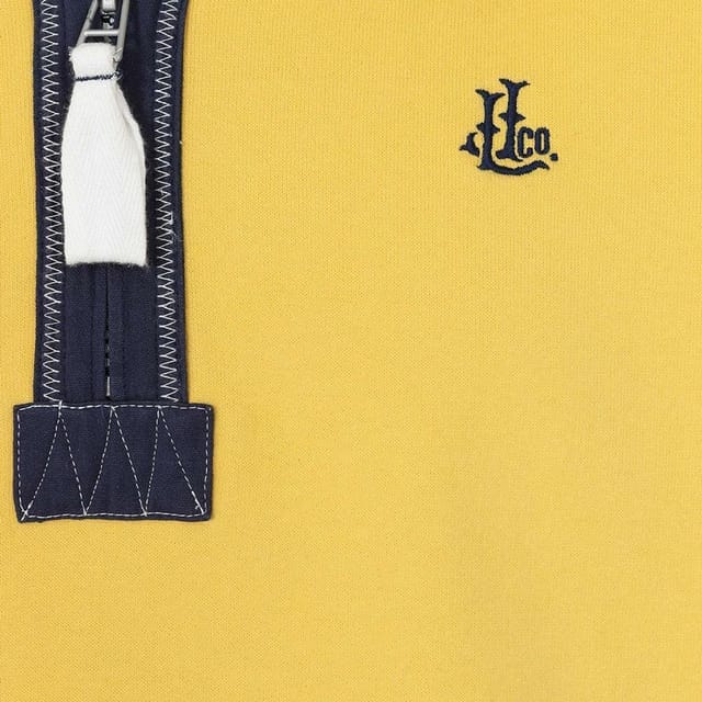 Lazy Jacks Lazy Jacks Men's Quarter Zip Sweatshirt in Yellow - 2