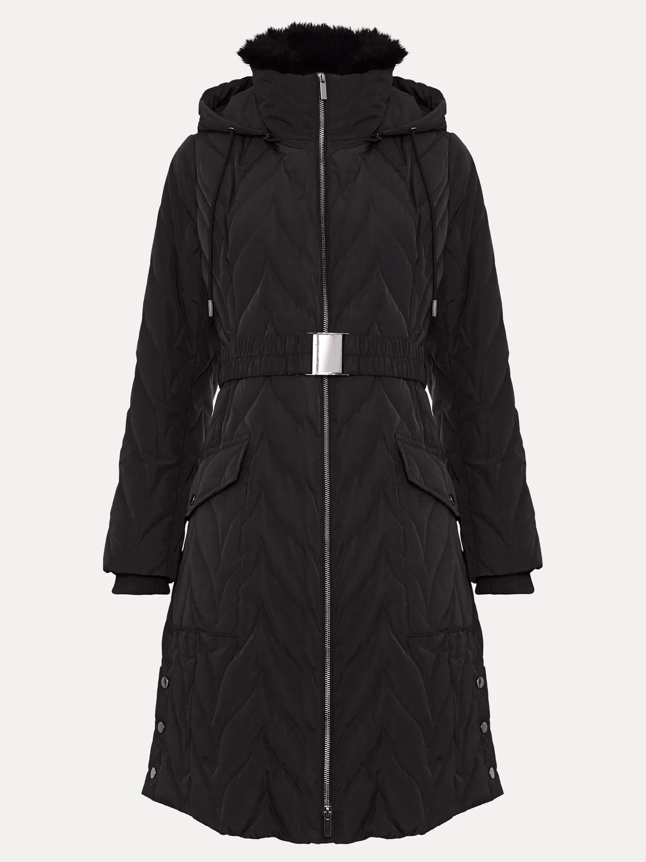 Phase Eight Phase Eight Women's Hollie Midi Puffer in Dark Grey - 2