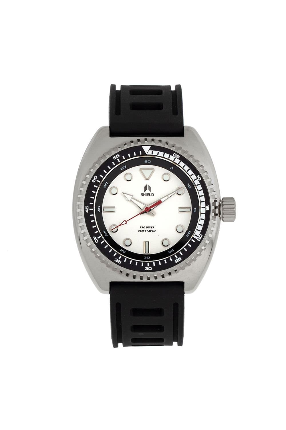Shield Shield Dreyer Men's Diver Strap Watch in White