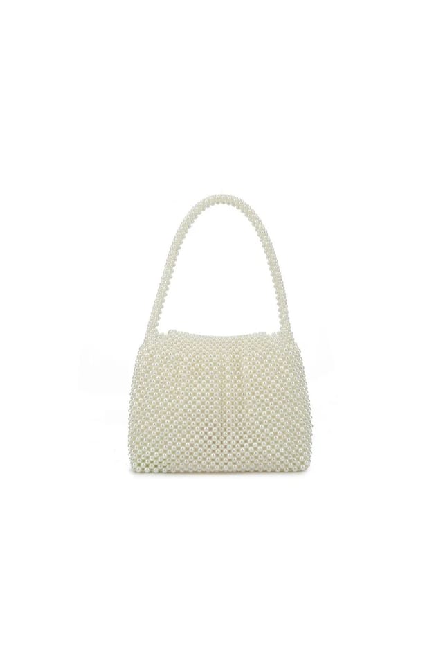 Aftershock London Aftershock London Women's Ivory Faux Pearl Evening Bag - 3