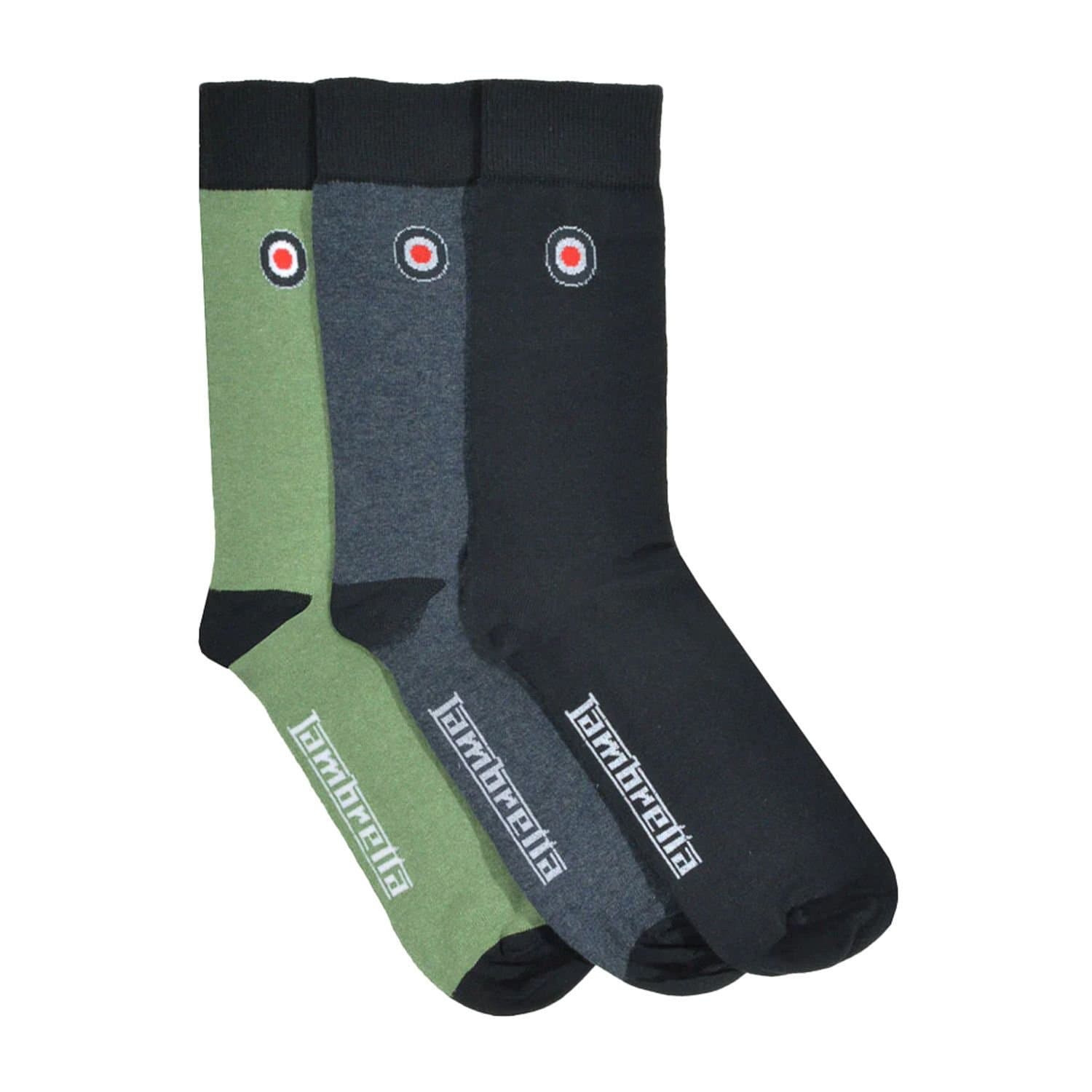 Lambretta Lambretta Men's Classic Socks (Pack of 3) in Mid Navy