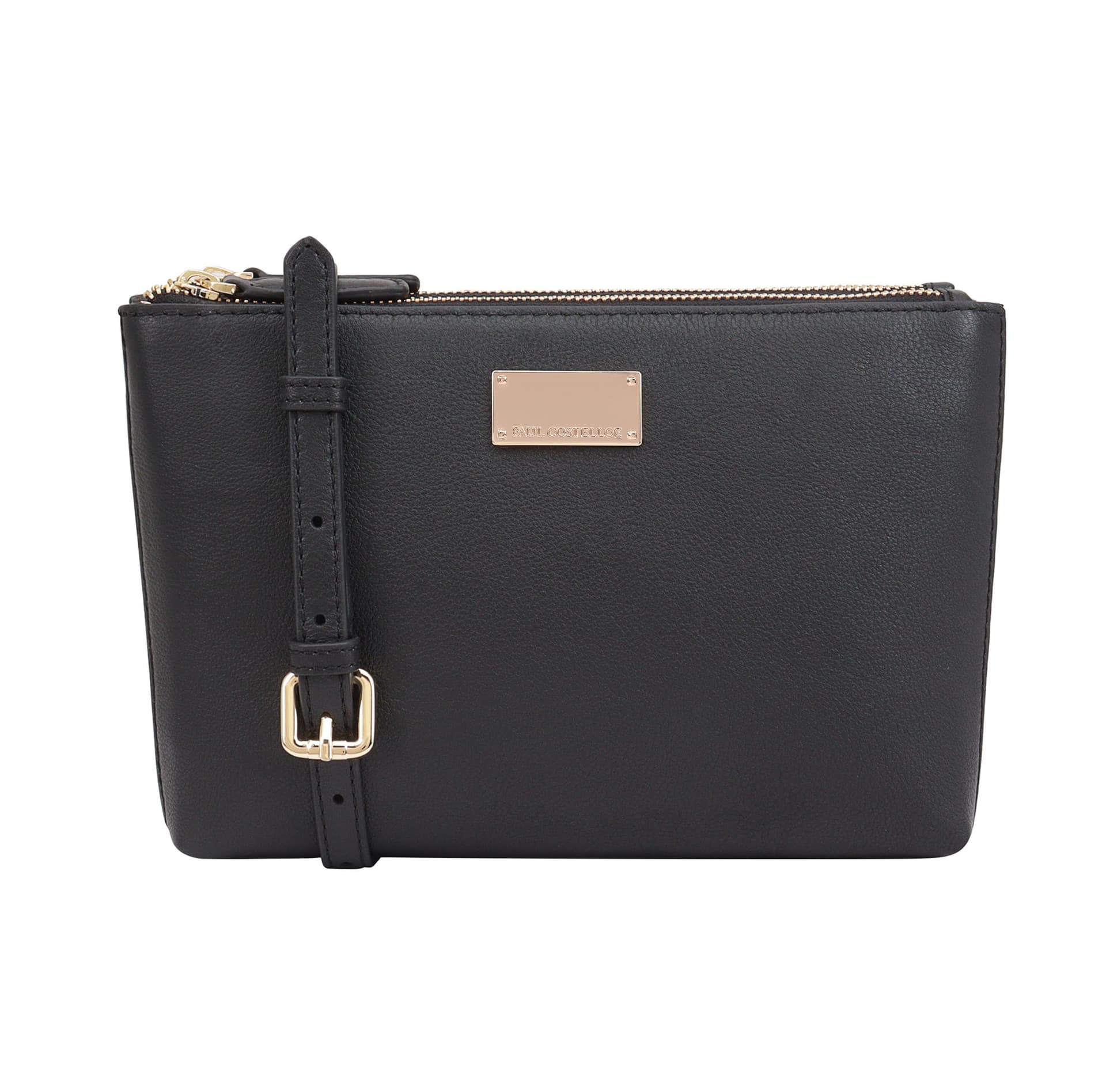 Paul Costelloe Paul Costelloe Women's Yala Leather Cross Body Bag in Black