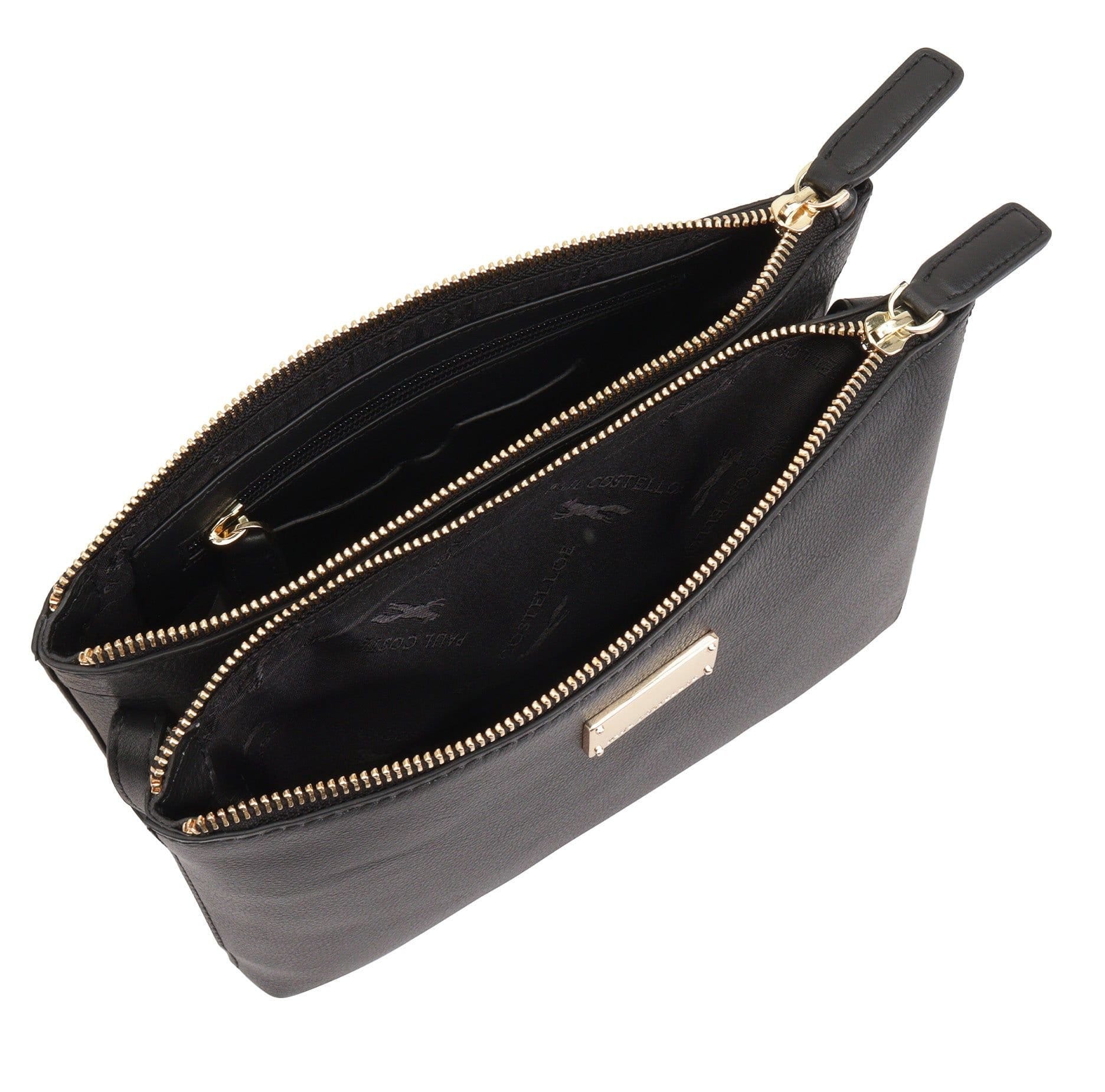 Paul Costelloe Paul Costelloe Women's Yala Leather Cross Body Bag in Black - 4
