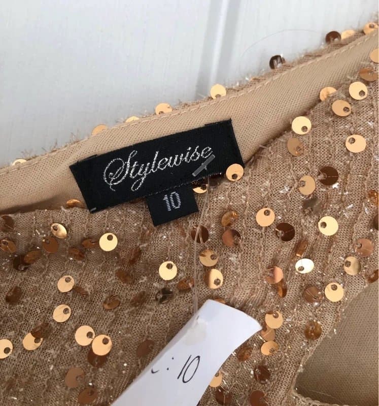 Stylewise Stunning Sparkly Bodycon Mini Dress – Brand New Size 10