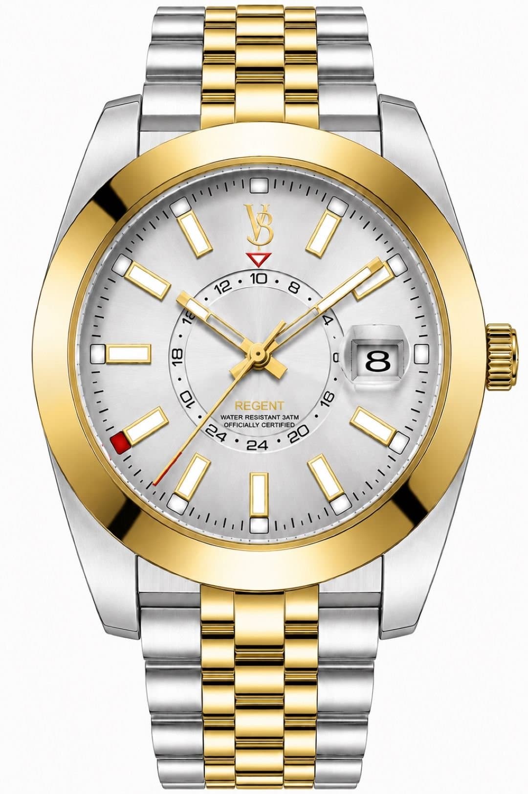 VON BREYER VON BREYER Men's Mens Watches Regent Silver & Gold Analogue Watch For Men