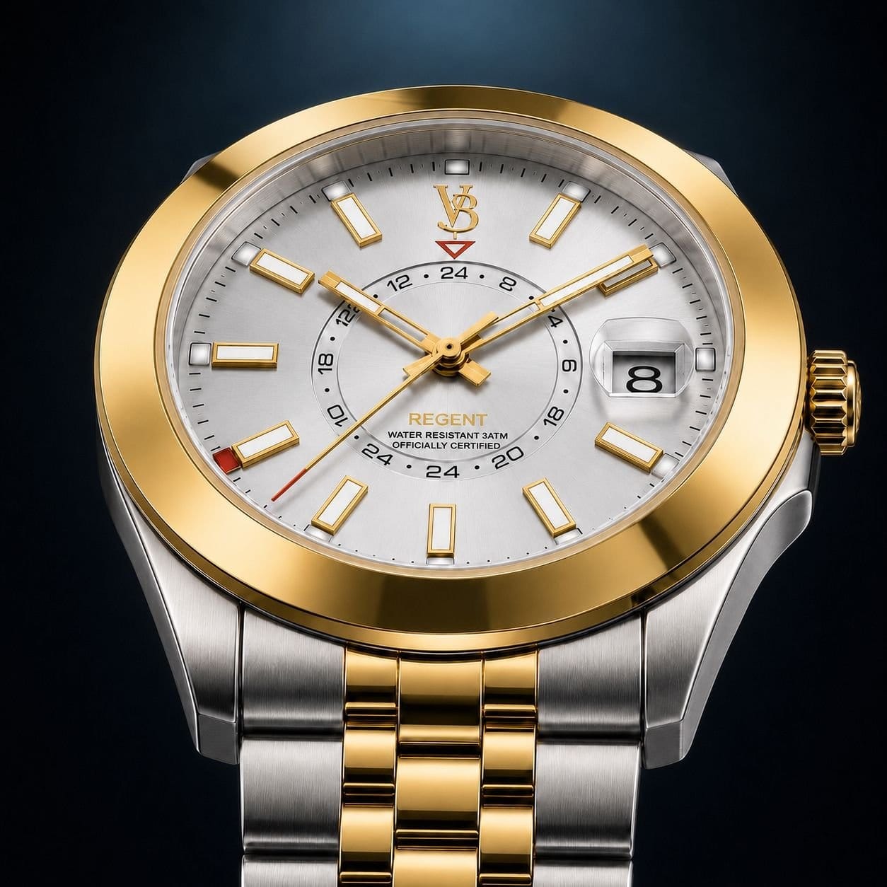 VON BREYER VON BREYER Men's Mens Watches Regent Silver & Gold Analogue Watch For Men - 4