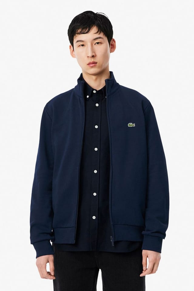 Lacoste Lacoste Men's Zip Up Sweatshirt Navy Blue - 2