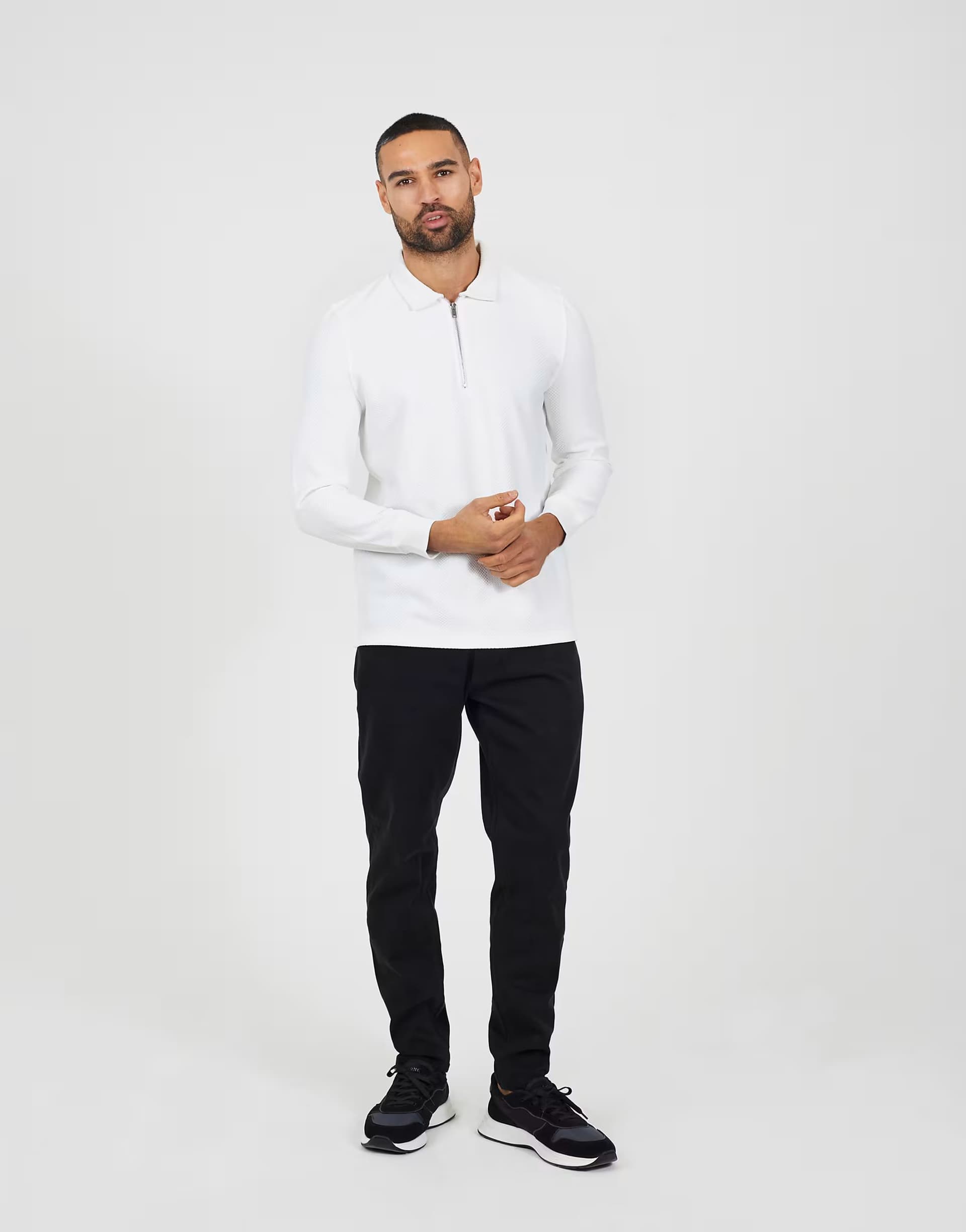 ASOS Brave Soul Cotton twill chino trousers in black