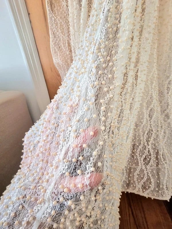 ASOS ASOS Luxe Cream Beaded High Low Maxi Dress Halter Neck Pearls Bridal Hen Engagement Wedding - 1