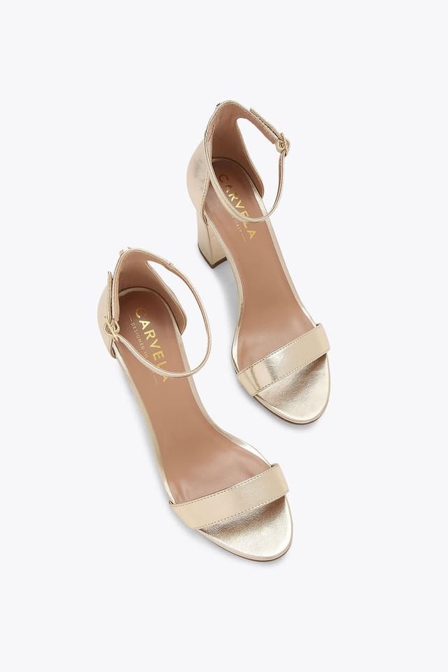 Carvela Carvela Women's 'Capo Block Heel' Heels in Gold - 2