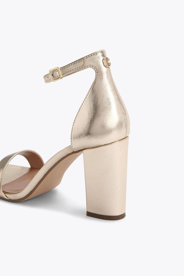 Carvela Carvela Women's 'Capo Block Heel' Heels in Gold - 3