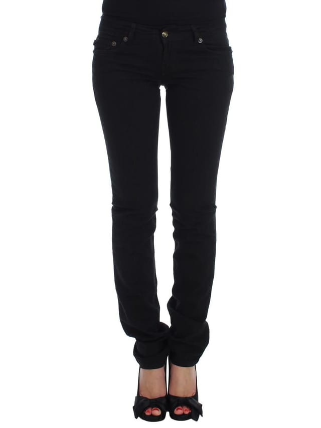 Cavalli Cavalli Women's Chic Slim Skinny Black Jeans - 3