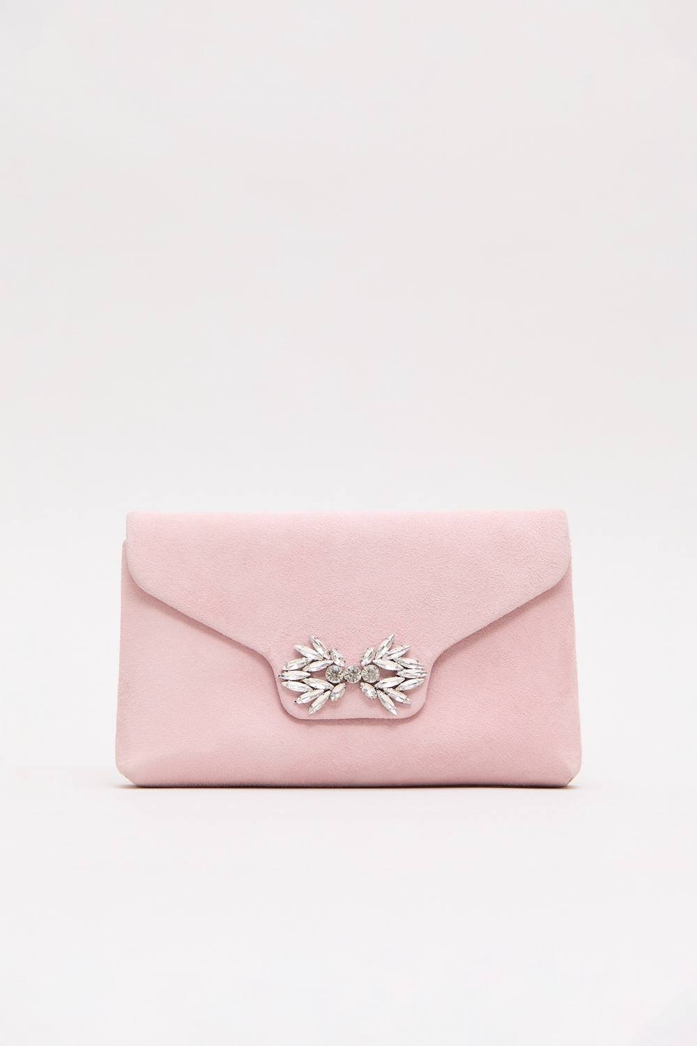 Phase Eight Phase Eight Women's Sparkle Clutch Bag in Dusty Pink - 1