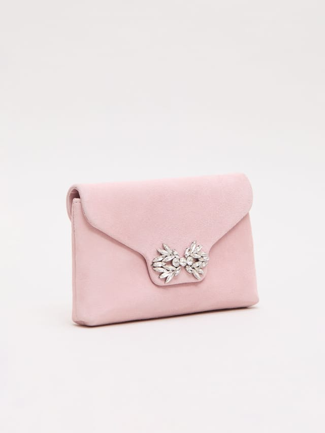 Phase Eight Phase Eight Women's Sparkle Clutch Bag in Dusty Pink - 2