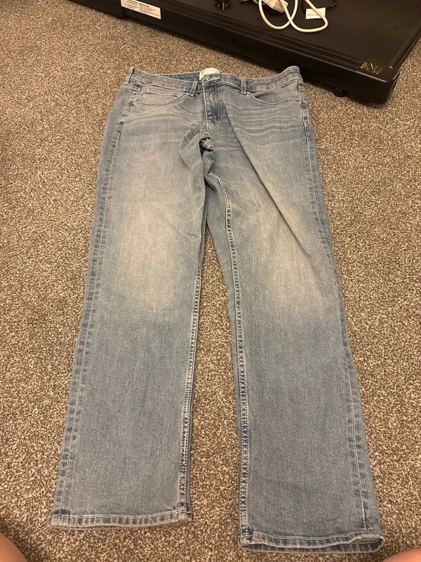 ASOS Men's Blue Straight-Leg Denim Jeans