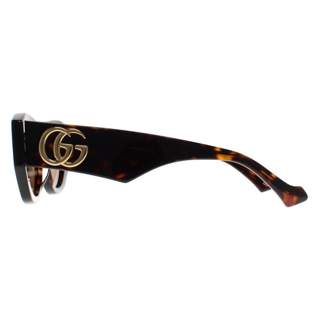 Gucci Gucci Women's Cat Eye Shiny Dark Havana Brown GG1421S - 3