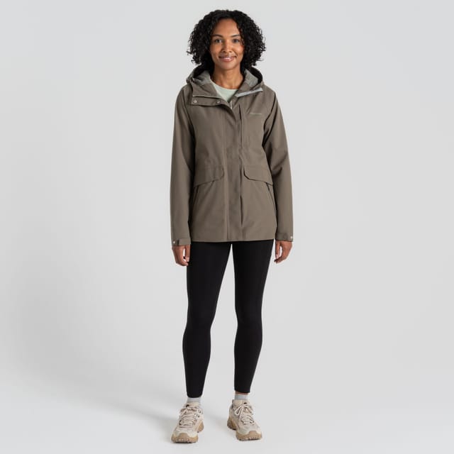 Craghoppers Craghoppers Women's Caldbeck Wind-Resistant AquaDry Waterproof Jacket in Dark Green - 3
