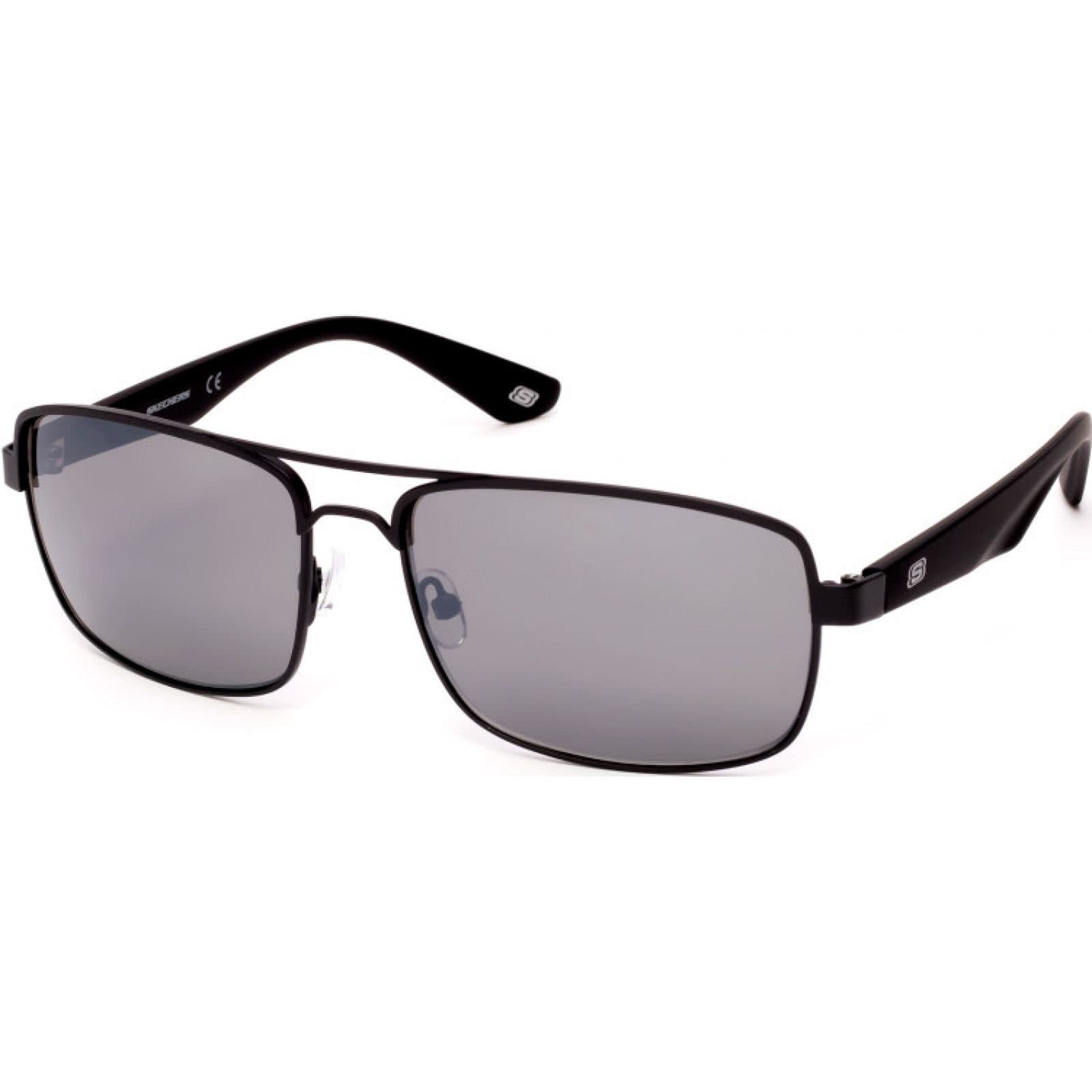 Skechers Skechers Men's SE6016-5902C Square/Rectangle Sunglasses in Black