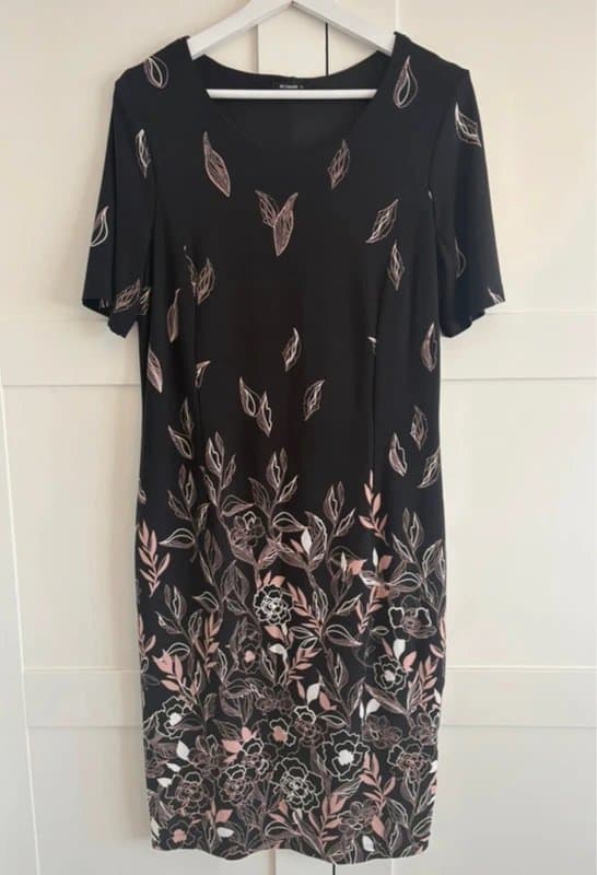 ROMAN Roman floral patterned spring summer midi dress size 12