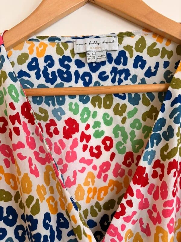 Never Fully Dressed Never fully dressed zsa zsa colourful leopard print - size 24