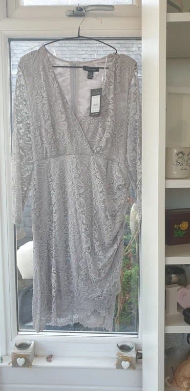 New Look New look wrap bodycon lace dress summer garden party wedding race day sundress